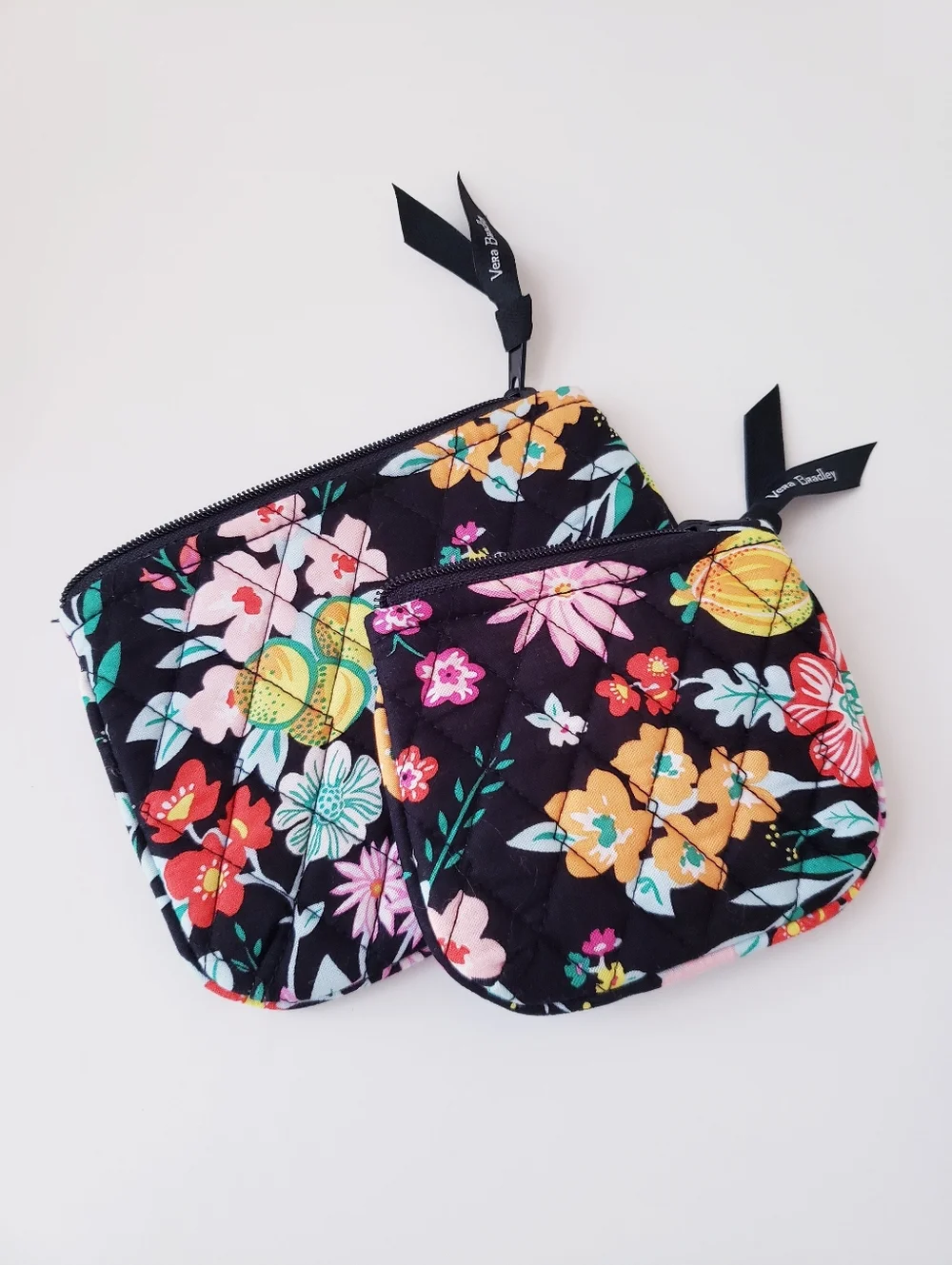 Vera Bradley Floral Print Zipper Coin Purse And Mini Bag - Picture 10 of 10